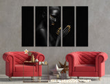 Black Art Canvas Print #2503