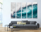 Turquoise Wave Canvas Print #7038