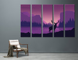 Deer Art Canvas Print #1126