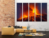 Magma Volcano Canvas Print #7558