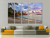 Tropical Beach Canvas Print #7099