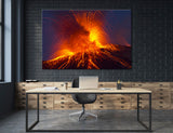 Magma Volcano Canvas Print #7558