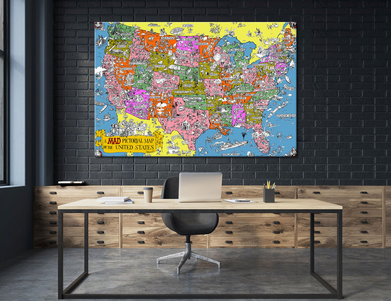 USA Travel Map Canvas Print #5040