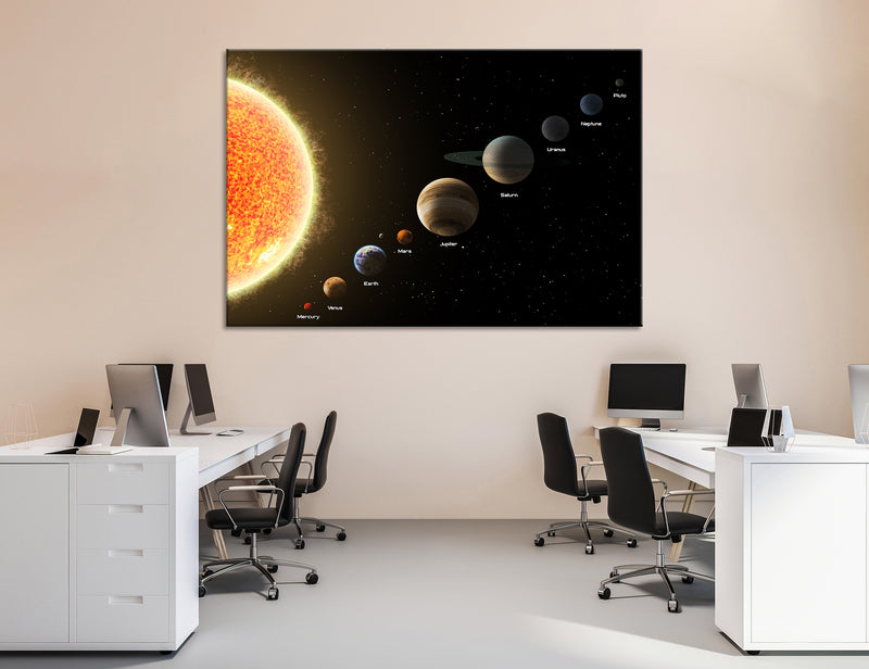 Solar System Canvas Print #6040