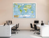 Detailed World Map Canvas Print #5044