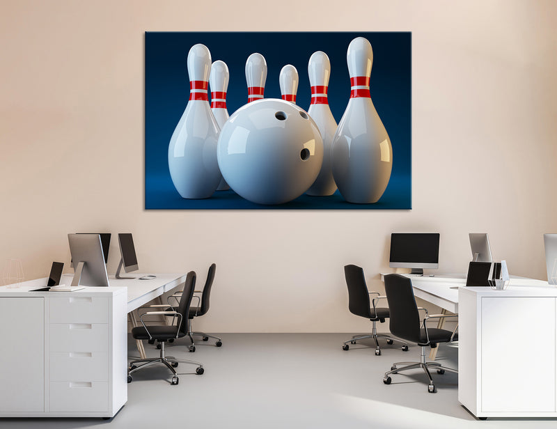 Bowling Canvas Print #4186