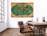 Old World Map Canvas Print #5028