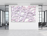 White Abstract Canvas Print #1292