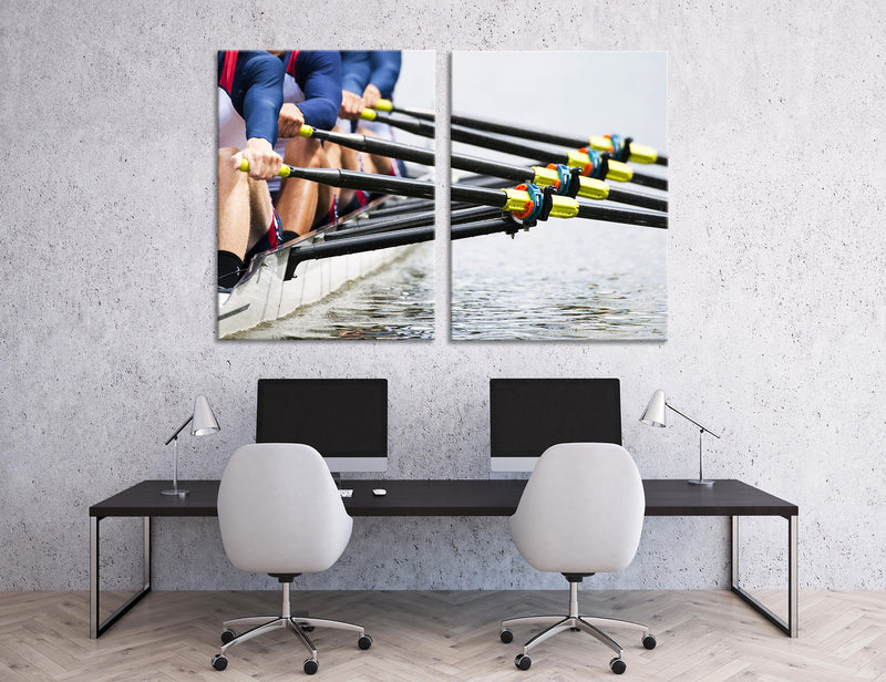 Rowing Art Canvas Print #4178