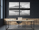 Lake BW Canvas Print #7066