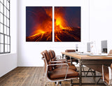 Magma Volcano Canvas Print #7558