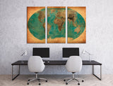 Old World Map Canvas Print #5028