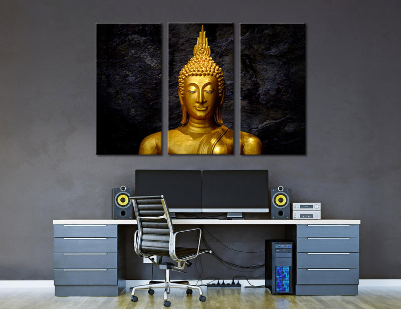 Golden Buddha Canvas Print #9112