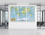 Detailed World Map Canvas Print #5044