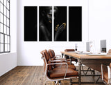 Black Art Canvas Print #2503