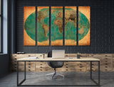 Old World Map Canvas Print #5028