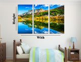 Mountains and Lakes Canvas Print #7073